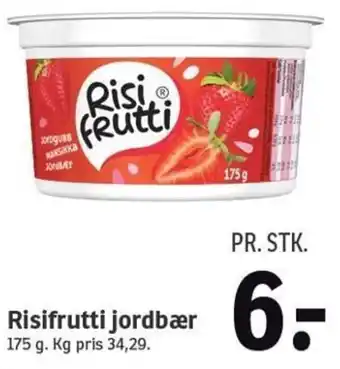 SPAR Risifrutti Jordbær 175g. tilbud