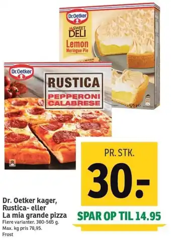 SPAR Dr.Oetker Kager Rustica 380-565 g. tilbud