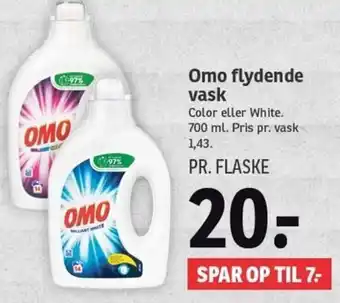 SPAR Omo Flydende Vask 700ml tilbud