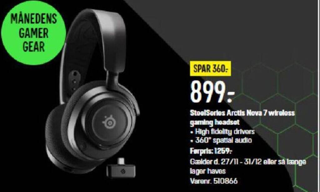 Elgiganten steelseries best sale arctis 7