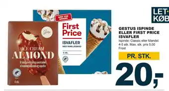 Let-Køb Gestus ispinde eller first price isvafler tilbud