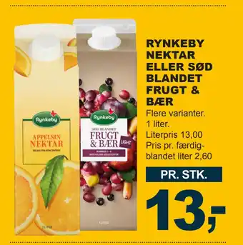 Rynkeby nektar eller sød blandet frugt & bær