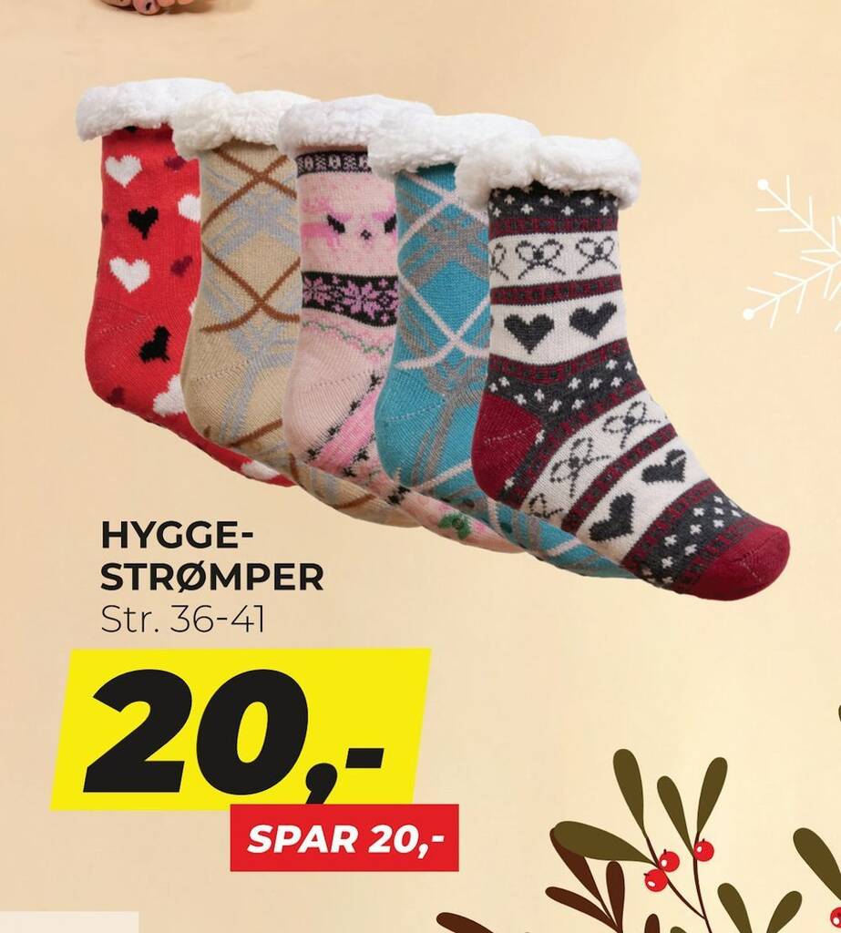 Hyggestrømper tilbud hos Dansk Outlet