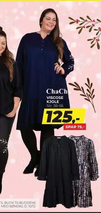 Dansk Outlet Viscose kjole tilbud
