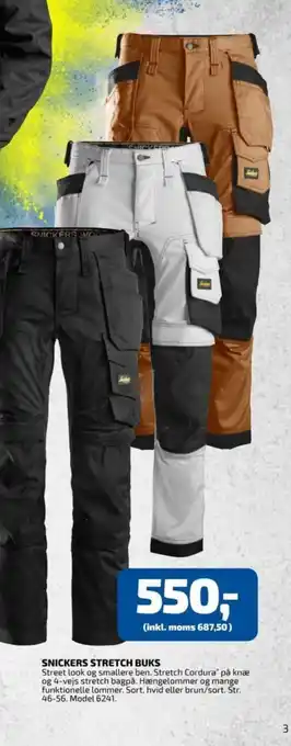 Davidsen SNICKERS STRETCH BUKS tilbud