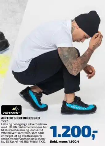 Davidsen AIRTOX SIKKERHEDSSKO TX22 tilbud