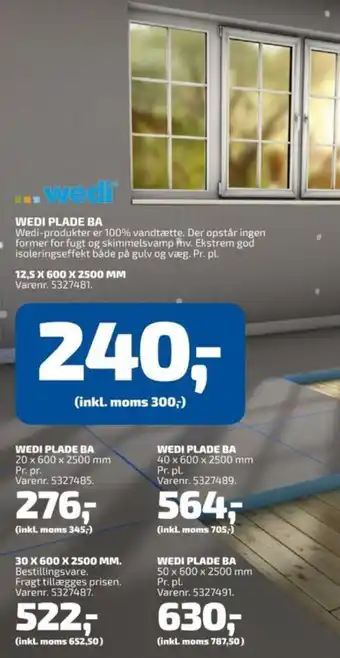 WEDI PLADE BA