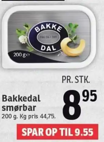 Bakkedal Smørbar 200g