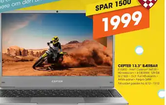 CEPTER 13,3" BÆRBAR E13203