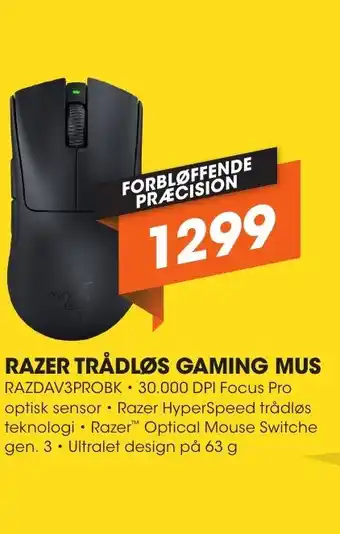 Expert RAZER TRÅDLØS GAMING MUS tilbud
