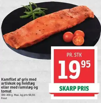 Kamfilet Af Gris Med Artiskok Og Hvidløg