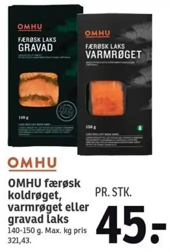 SPAR Omhu Færøsk Koldrøget Varmrøget 140-150 g. tilbud