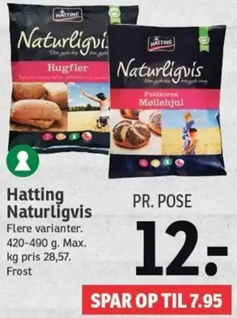 SPAR Hatting Naturligvis 420-490 g. tilbud