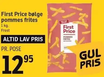 SPAR First Price Bølge Pommes Frites 1 Kg tilbud