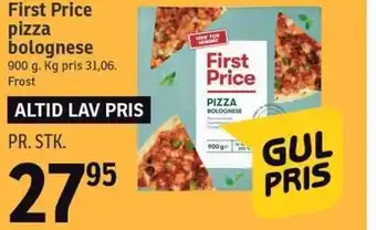 SPAR First Price Pizza Bolognese 900g. tilbud