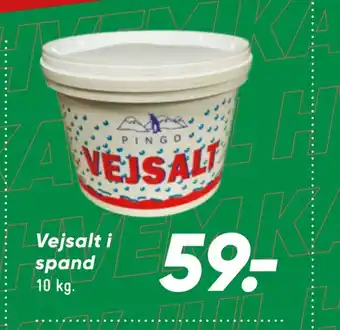Vejsalt i spand