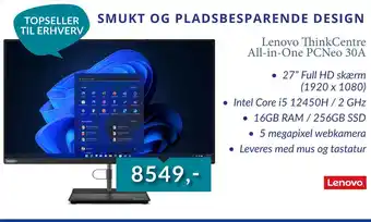 CBC Lenovo thinkcentre all-in-one pcneo 30a tilbud