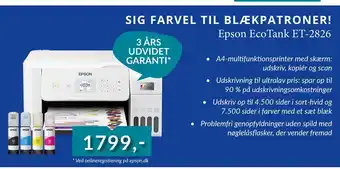 CBC Epson ecotank et-2826 tilbud