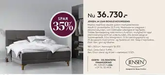 SENG Jensen j4 lean boxelevationsseng tilbud