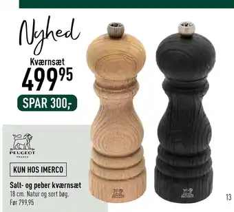 Imerco Salt- og peber kværnsæt tilbud
