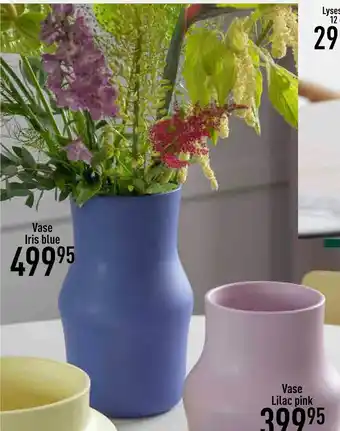Imerco Vase iris blue tilbud