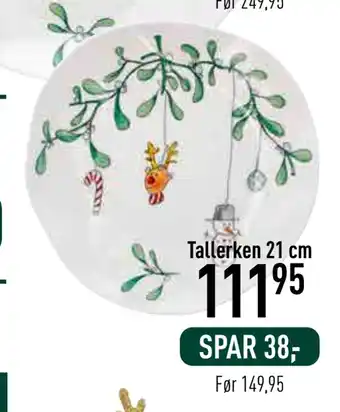 Imerco Tallerken 21 cm tilbud