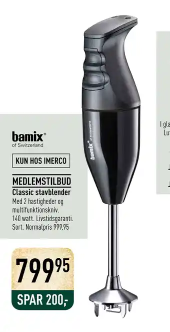 Imerco Classic stavblender tilbud