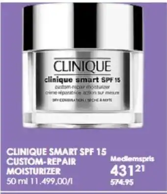 Matas CLINIQUE SMART SPF 15 CUSTOM-REPAIR MOISTURIZER tilbud
