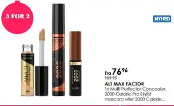 Matas ALT MAX FACTOR tilbud