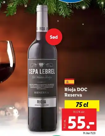 Lidl Rioja DOC Reserva tilbud