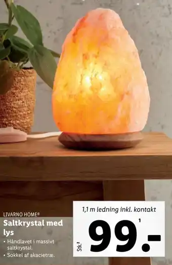 Lidl Saltkrystal med lys tilbud