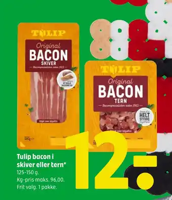 Coop 365 Tulip bacon i skiver eller tern tilbud