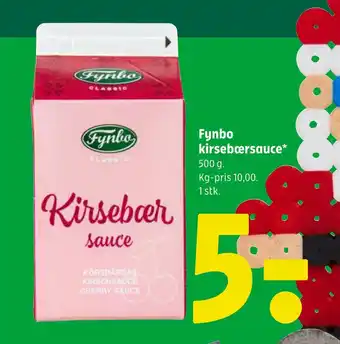 Coop 365 Fynbo kirsebærsauce tilbud