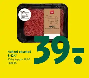 Coop 365 Hakket oksekød 8-12% tilbud