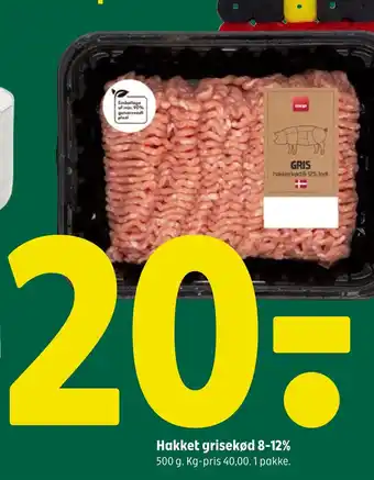 Coop 365 Hakket grisekød 8-12% tilbud