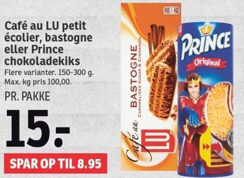 Cafe Au Lu Petit Ecolier Bastogne 150 300g Tilbud Hos Spar