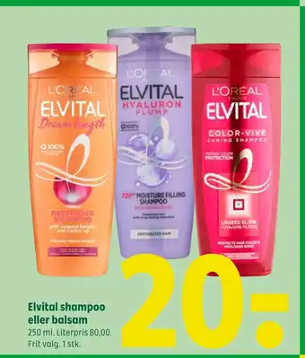 Coop 365 Elvital shampoo eller balsam tilbud