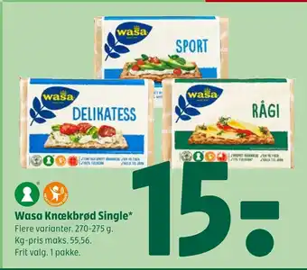 Wasa knækbrød single
