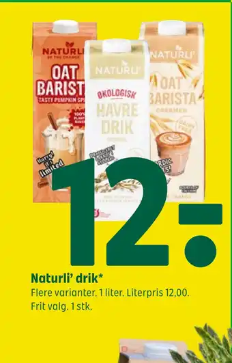 Coop 365 Naturli' drik tilbud