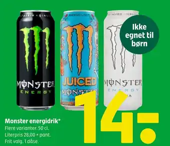Coop 365 Monster energidrik tilbud
