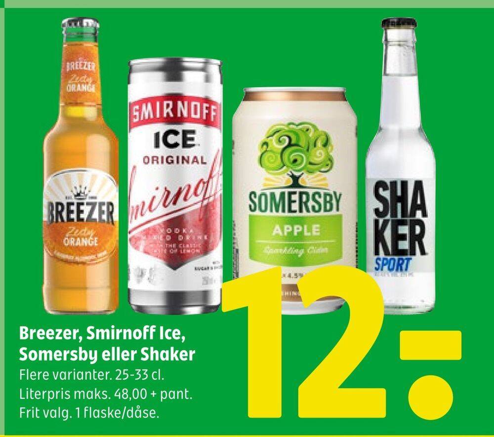 breezer smirnoff ice