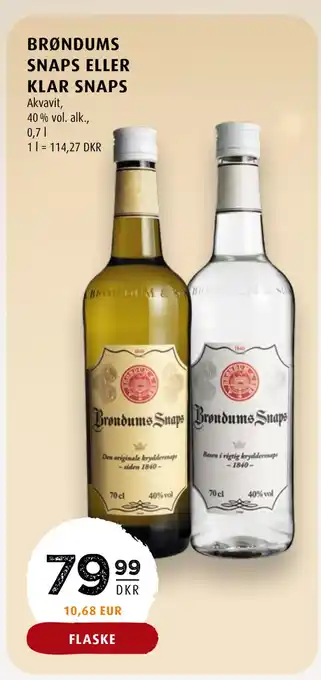 Scandinavian Park Brøndums snaps eller klar snaps tilbud