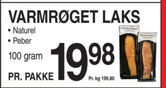 ABC Lavpris Varmrøget laks tilbud