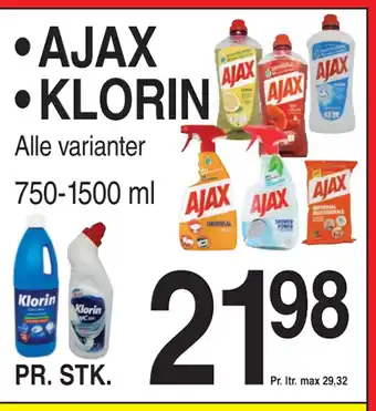 ABC Lavpris Ajax • klorin tilbud