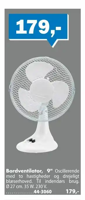 Biltema Bordventilator, 9" tilbud
