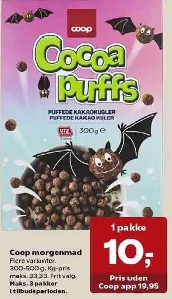 Kvickly Coop Morgenmad 300-500g. tilbud