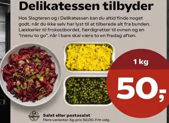 Kvickly Salat Eller Pastasalat 1 Kg tilbud