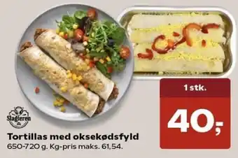 Tortillas Med Oksekødsfyld 650-720 g.