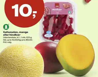 Kvickly Galiamelon Mango Eller Hindbær tilbud