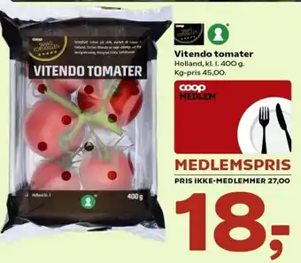 Kvickly Vitendo Tomater 400g. tilbud